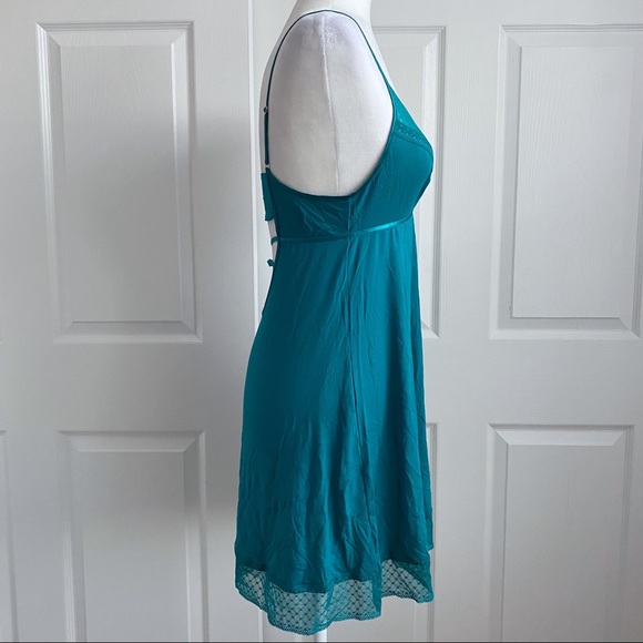 Victoria’s Secret Aqua Lace Nightgown Cami Slip - Picture 6 of 8